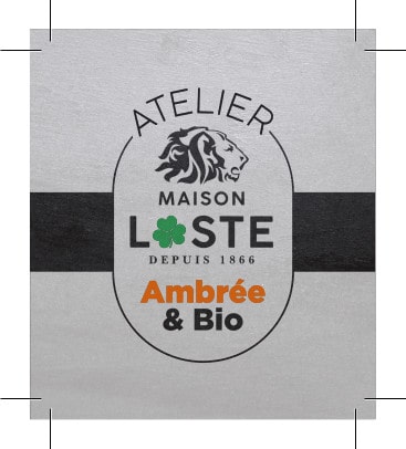 Étiquette de la bière Loste ambrée